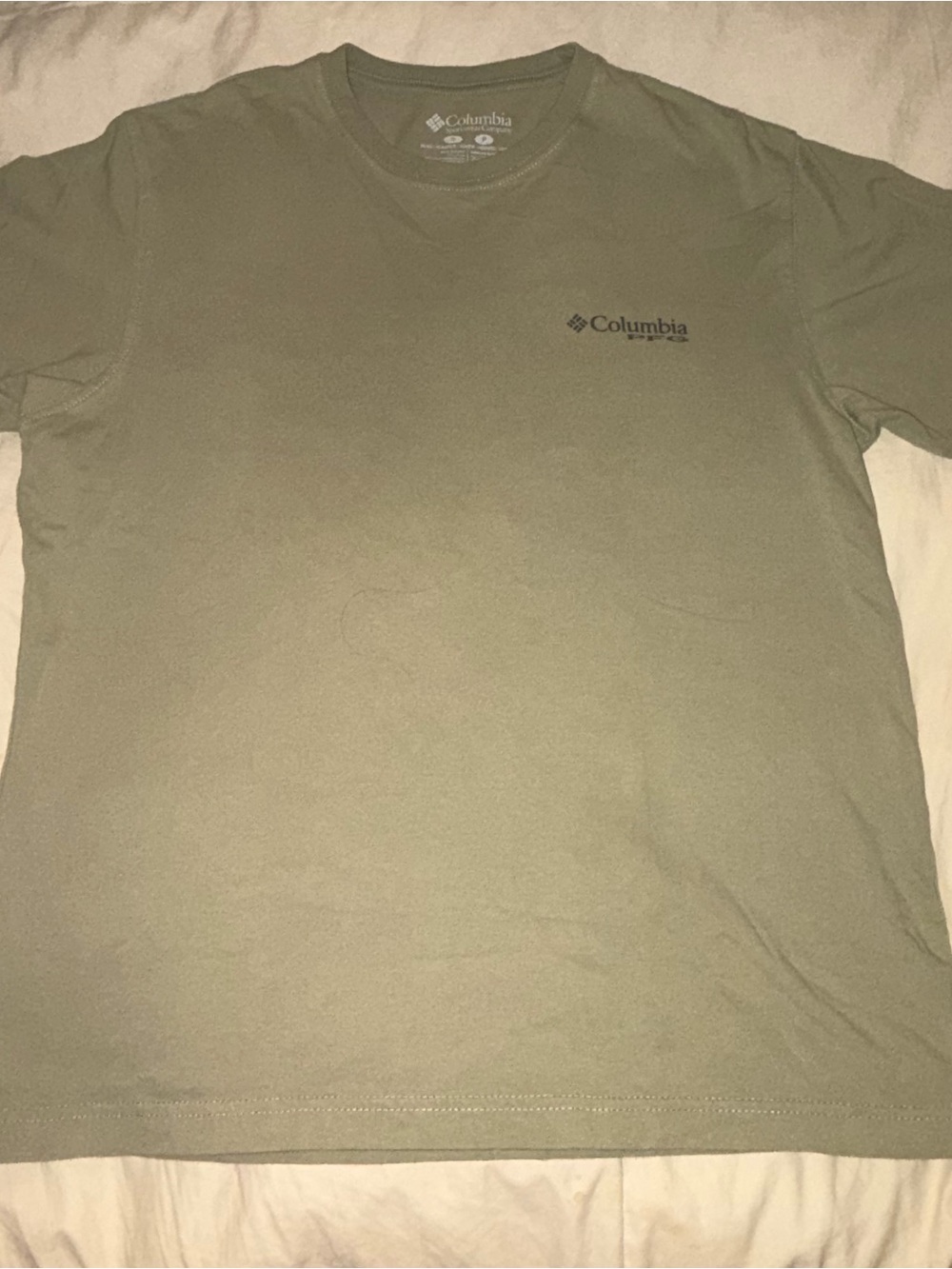 Men’s Columbia PFG Fish Shack Green Short Sleeve T-Shirt Small